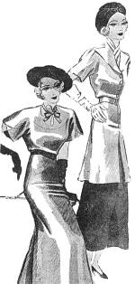 Modelos publicados na "Folha da Noite", em 11 de janeiro de 1936