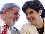 A governadora Rosinha ao lado do presidente Lula