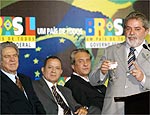 Lula, na cerimnia de posse dos trs novos ministros