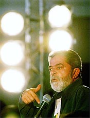Lula faz em São Paulo seu primeiro discurso como presidente reeleito até 2010