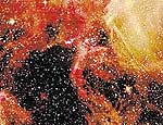 Imagem do Hubble mostra rea da supernova 1987A
