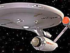 Espaonave "Enterprise" da famosa srie Jornada nas Estrelas ("Star Trek")