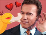 Psyduck agradece Arnold pela proteção ao fígado dos patos