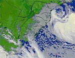Imagem do Cptec/Inpe mostra a atuao do ciclone