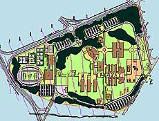 Mapa do novo campus da Unicamp em Limeira