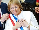 Bachelet assume presidncia do Chile em cerimnia histrica