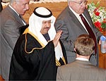 Ghazi al Yawer, presidente do Iraque, chega para reunio