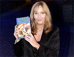 J.K.Rowling durante lanamento do livro na Esccia