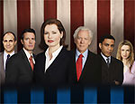 Geena Davis  presidente dos EUA em "Commander in Chief"