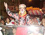 Palhao Carequinha desfilou no Carnaval de Juiz de Fora