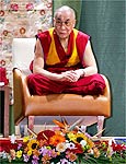 Dalai-lama fez palestra no Anhembi, em SP