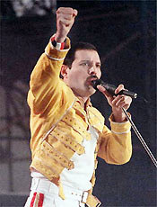 Freddie Mercury liderou o Queen