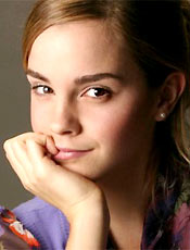 Atriz britnica Emma Watson, 16, que interpreta Hermione Granger