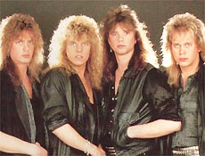 Integrantes do grupo sueco Europe, cone dos anos 80, utilizavam qumica nos cabelos