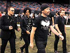 U2 e Green Day gravaram msica em Londres