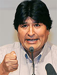 O lder cocalero Evo Morales