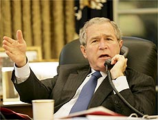 O presidente George W. Bush, que promulgou nesta tera-feira nova lei antiterrorrismo
