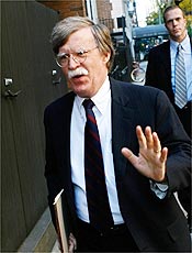 O embaixador americano John Bolton, que pode perder o cargo