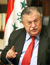 O presidente do Iraque, Jalal Talabani, rejeitou o relatrio Baker