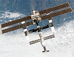 Estao Espacial Internacional, fotografada pelo Discovery