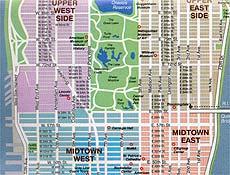 Mapa de Manhattan é lógico e facilita o passeio