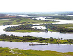 Vista area do rio Paraguai