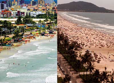 Dezoito praias do litoral paulista podem desaparecer nos prximos anos. A eroso chega a trs metros por ano em Caraguatatuba e So Vicente.