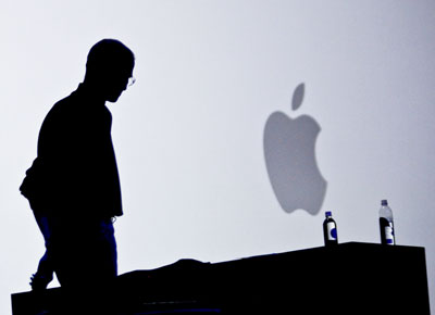 Jobs na apresentao do iPhone 4, em 2010