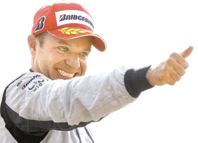 Barrichello comemora sua segunda vitria do ano