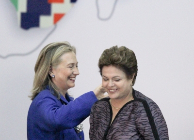 Hillary Clinton e Dilma participam de evento em Braslia