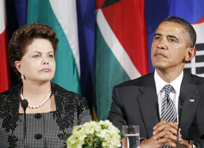 Dilma Rousseff, em encontro com Barack Obama, elogiou programa anunciado pelo governo americano para estimular criao de empregos