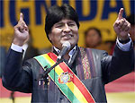 Morales toma posse como 1 presidente indgena da Bolvia