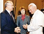 Papa em encontro com Mikhail Gorbatchov no Vaticano