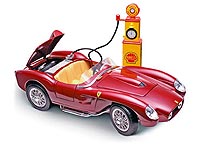 Miniatura da Ferrari em parceria com a Shell