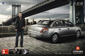 Campanha da Citroen, que lançou o carro no Brasil dentro de uma novela da Globo