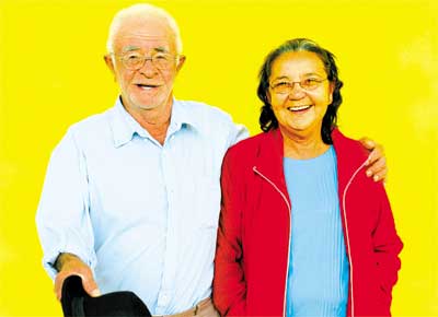 Pedro e Maria Siqueira, que integram o grupo acima dos 60 anos