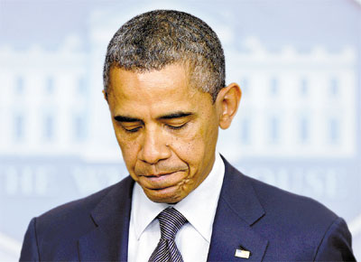 O presidente Barack Obama anuncia que manter em Bagd<br>s os soldados necessrios para proteger embaixada
