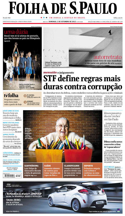 Capa Folha de S.Paulo - Edio Nacional