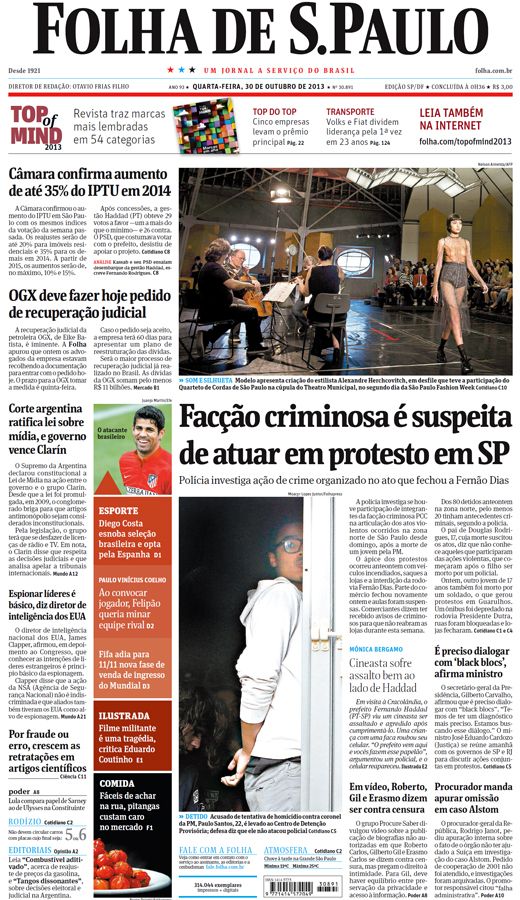 Calaméo - Folha de São Paulo - 14-01-2013